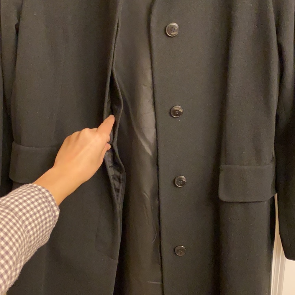 Albert Nipon Black Trench Coat - image 8